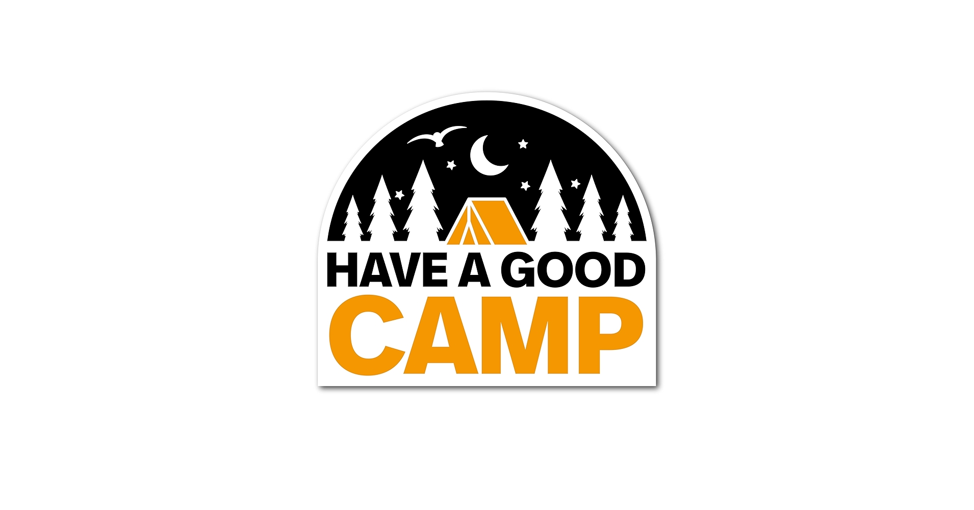 19個　キャンプ　ステッカー　アウトドア Let's Go CAMPING キャンプステッカー アウトドア用ステッカー